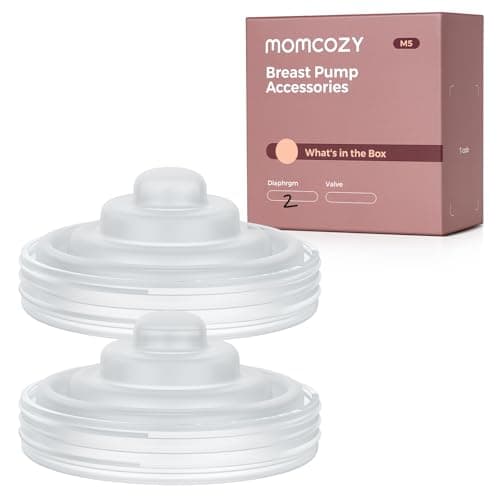 Momcozy M5 Milchpumpe Elektrisch Freihändig, 24 mm(1, Grau), Doppelt Abgedichteter Flansch, 3 Modi, 9 Stufen, Tragbar Br