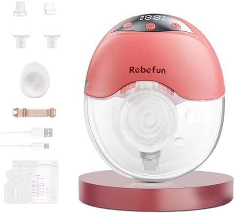Robofun Elektrische Milchpumpe Handsfree Freihändigписывающий следующие характеристики: Elektrische Milchpumpe Leise mit