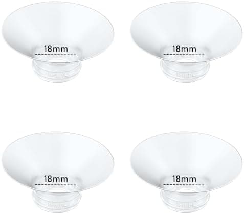 4 Stücke Flanscheinsätze 19mm für Momcozy M9/M6/M5/S12 Pro/V1/V2, Nuliie/Medela/KISSBOBO/Lansinoh/eufy/NCVI/Bellababy/Jh