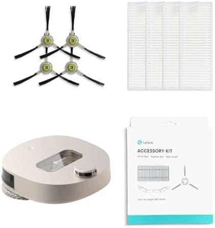 LEFANT M310 Ultra Weiß Staubsauger Roboter 6000Pa ToF Lasernavigation App Alexa