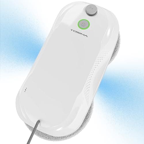 Tosima W5 Fensterputzroboter - Einzigartige Variable Frequenzabsaugung & dreifaches Sicherheitssystem (Weiß)  
Tosima W5
