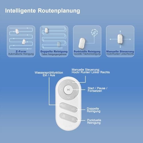 HUTT DDC56 Fensterputzroboter Doppelstrahl mit Ultraschall Sprühfunktion, perfekt für Fenster putzen und Reinigen im Wo