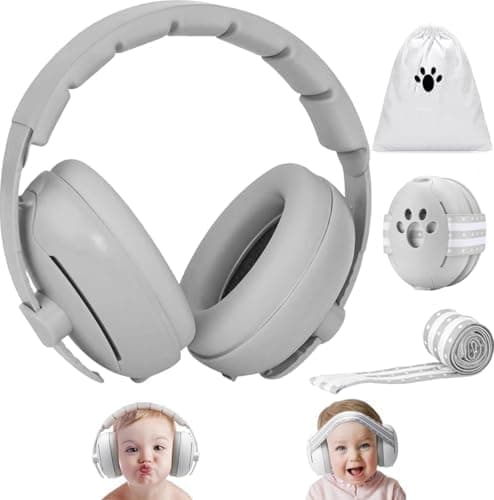 2-in-1 Baby Ohrenschützer für Geschmack der Amerikaner (0-4 Jahre) | Hörschutz & Schlafkomfort | leicht wie Luft & anpas