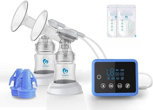 Bellababy Milchpumpe Elektrisch Tragbar, 24mm Weiß, Geräuscharm und Schmerzlos, Vielseitig Einsetzbar