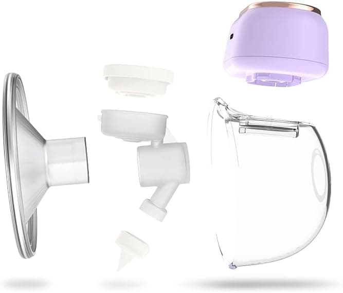 NENO Sole Milchpumpe Elektrisch - Leiser und Diskreter Betrieb - BPA-frei - Schnelles USB-C-Laden - 9 Saugstufen Freihän