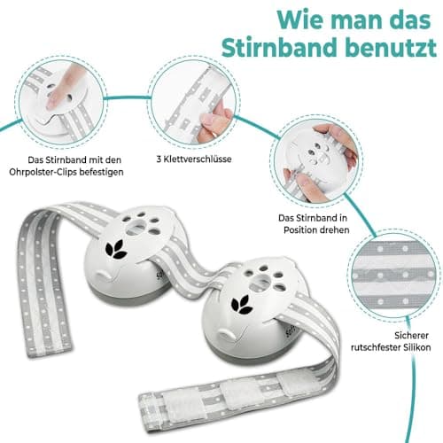 Gehörschutz für Babys und Kinder 2-in-1 CE-zertifiziert 25 dB - Komfortabler und verstellbarer Lärmschutz für Schlaf, Re