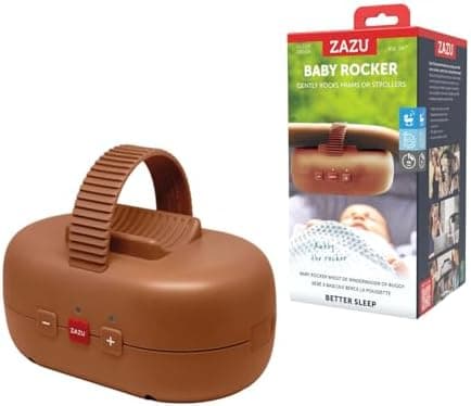 ZAZU Robby - Kinderwagenschaukler Automat. Babywippe Braun