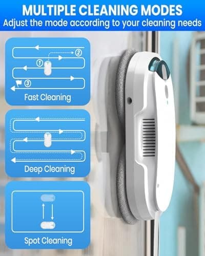 Fensterputzroboter mit starkem Saugafari und Luftdrucksensor - ideal für professionelle Fensterreinigung mit bidirektion