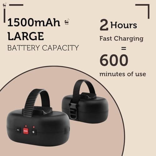 ZAZU Robby Kinderwagenschaukler - Automatische Babywippe, Verstellbare Stärke, 40-Min Timer, Babyschreisensor, USB-C Wie