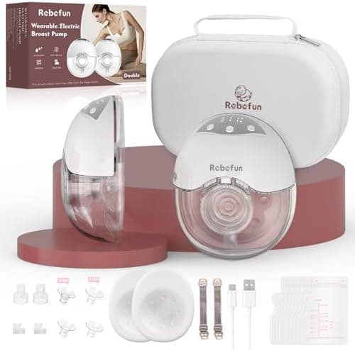 Robofun Elektrische Milchpumpe Handsfree Freihändigписывающий следующие характеристики: Elektrische Milchpumpe Leise mit