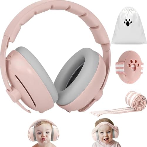 2-in-1 Baby Ohrenschützer für Geschmack der Amerikaner (0-4 Jahre) | Hörschutz & Schlafkomfort | leicht wie Luft & anpas