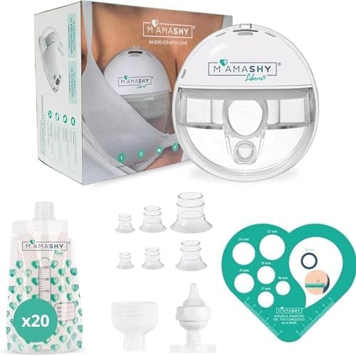 MAMASHY LIBERA Electric Breast Pump - Elektrische Milchpumpe Freihändig Tragbar Für Leichte Stillen, Fortgeschrittene Sa