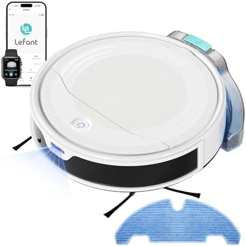 LEFANT M310 Ultra Weiß Staubsauger Roboter 6000Pa ToF Lasernavigation App Alexa
