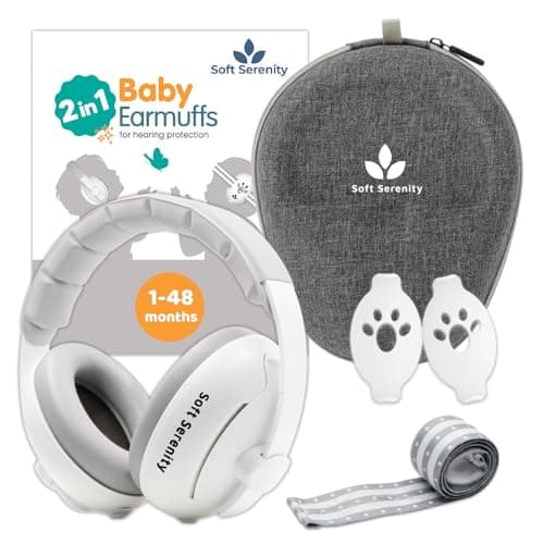 Gehörschutz für Babys und Kinder 2-in-1 CE-zertifiziert 25 dB - Komfortabler und verstellbarer Lärmschutz für Schlaf, Re