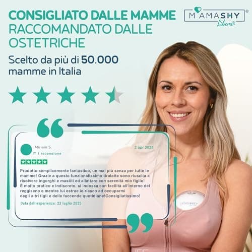 MAMASHY LIBERA Electric Breast Pump - Elektrische Milchpumpe Freihändig Tragbar Für Leichte Stillen, Fortgeschrittene Sa
