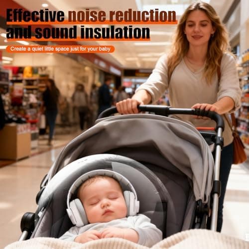 2-in-1 Gehörschutz Baby 0-5 Jahre: ultraweicher Lärmschutz mit 25dB Verstelldienst für Kinder Feste & zu Hause  
2-in-1