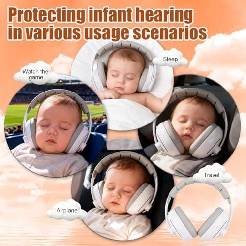 2-in-1 Gehörschutz Baby 0-5 Jahre: ultraweicher Lärmschutz mit 25dB Verstelldienst für Kinder Feste & zu Hause  
2-in-1