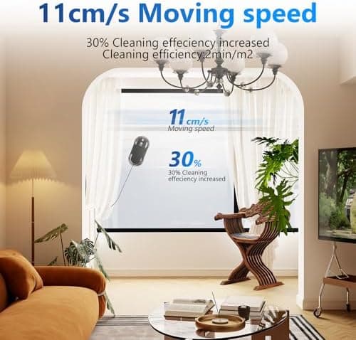 TOSIMA W5 Fensterputzroboter - Dreifaches Sicherheitssystem & intelligente Navigation (Schwarz)  
TOSIMA W5 Fensterputzr