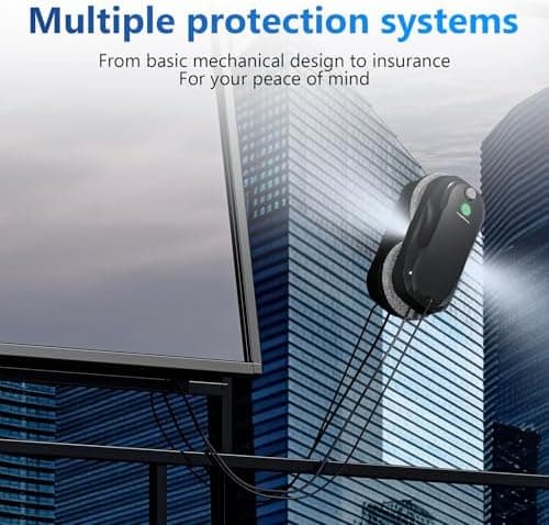 TOSIMA W5 Fensterputzroboter - Dreifaches Sicherheitssystem & intelligente Navigation (Schwarz)  
TOSIMA W5 Fensterputzr