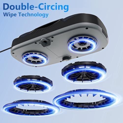 TOSIMA W5 Fensterputzroboter - Dreifaches Sicherheitssystem & intelligente Navigation (Schwarz)  
TOSIMA W5 Fensterputzr