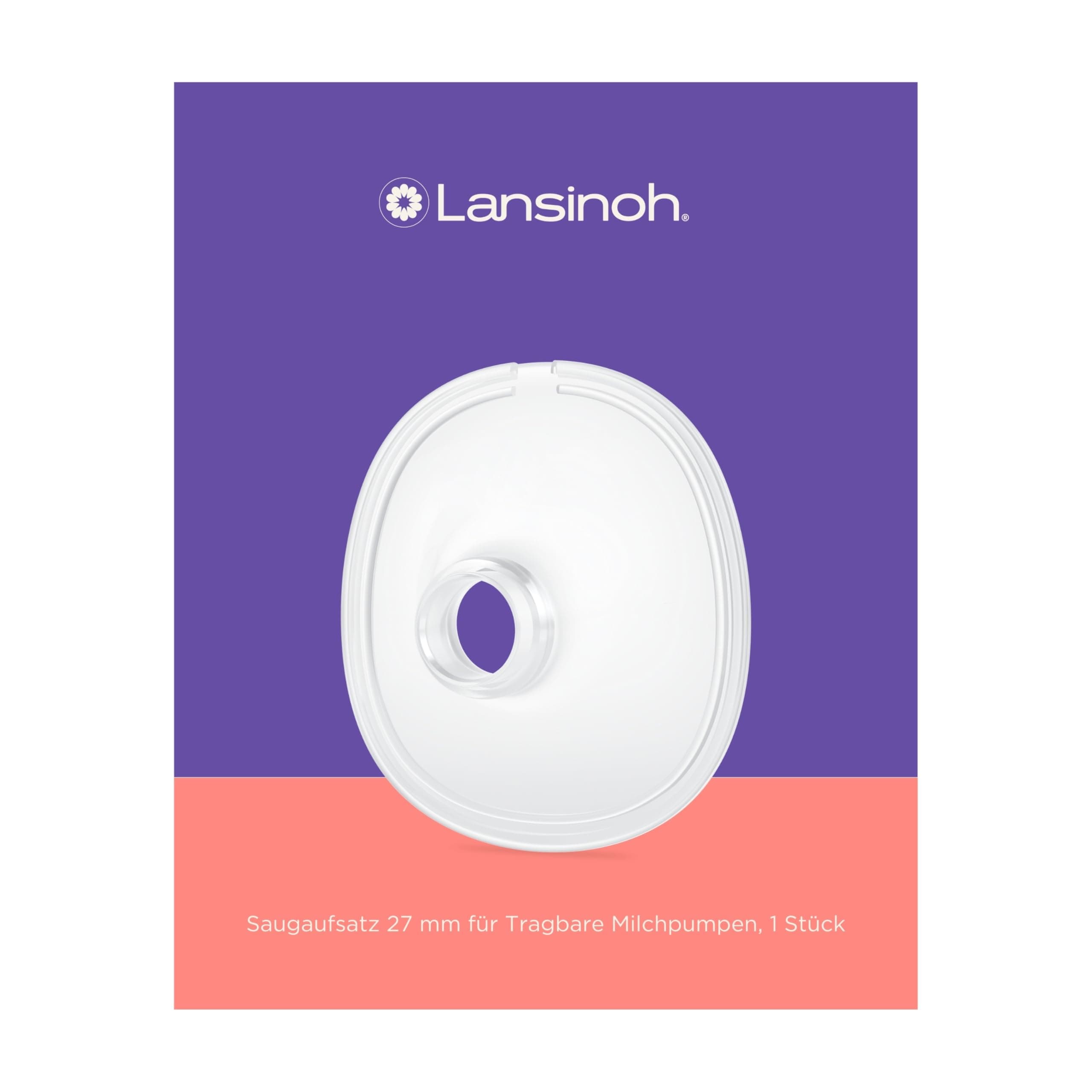 Lansinoh Saugaufsatz 27 mm - Ersetzt für Lansinoh Milchpumpen - 100% Silikon, BPA- & BPS-frei - 1 Stück  
Lansinoh Sauga