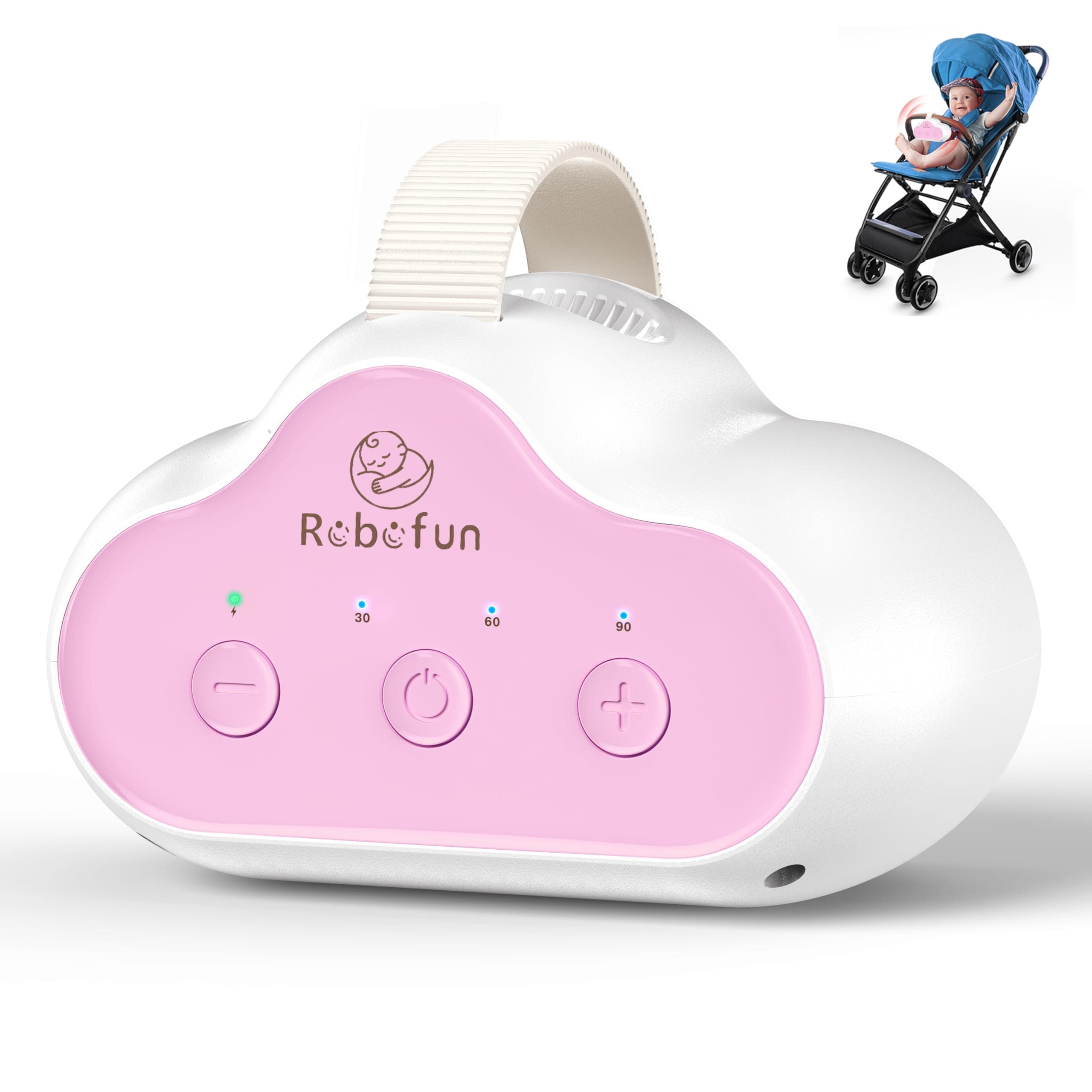 Robofun Kinderwagenschaukler - Das Original für Schlafbeförderung bei Babys, 5 Einstellbare Stützen und Schwungeingänge